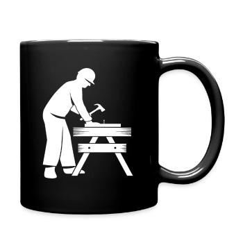 Schreiner - Tasse einfarbig - Schwarz - Rechts