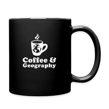 Coffee and Geography - Full Colour Mug - black - Right