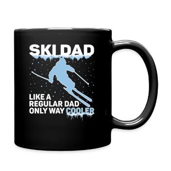 Ski Dad Dad Skiing Dad Winter Gift - Full Colour Mug - black - Right