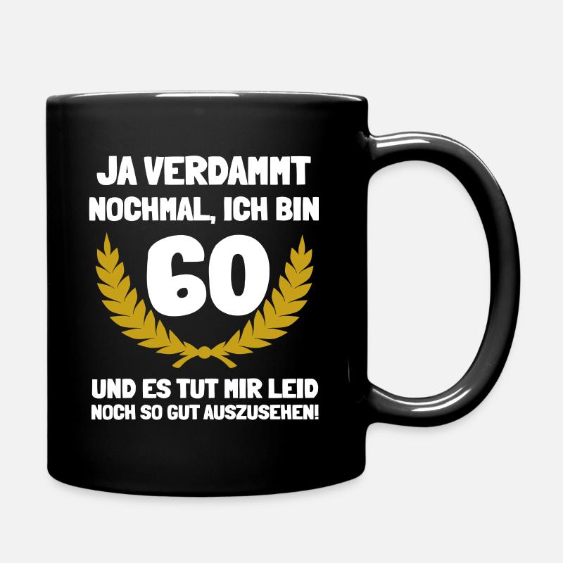 Die Überraschung zum 60. Geburtstag - Tasse einfarbig - Schwarz