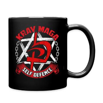 Krav Maga Shalom Israel Martial Arts Military Sports - Full Colour Mug - black - Right