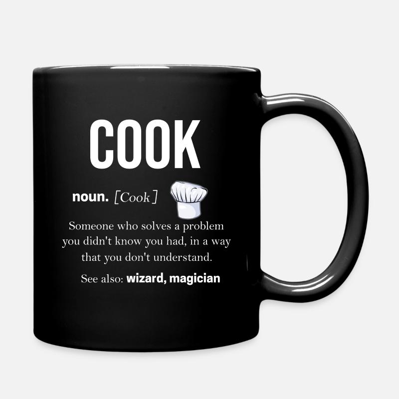 Kochen - Tasse einfarbig - Schwarz