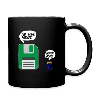I'm Your Father IT Nerd Gamer Computer PC - Tasse einfarbig - Schwarz - Rechts