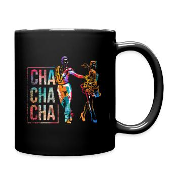 Cha Cha Tanz - Tasse einfarbig - Schwarz - Rechts