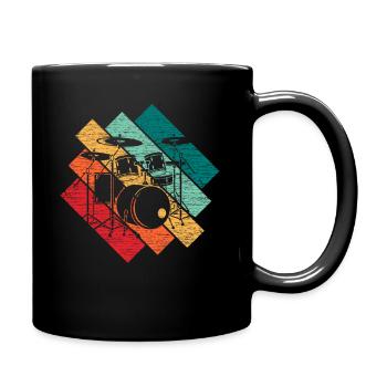 Tambours - Mug uni - noir - Droite