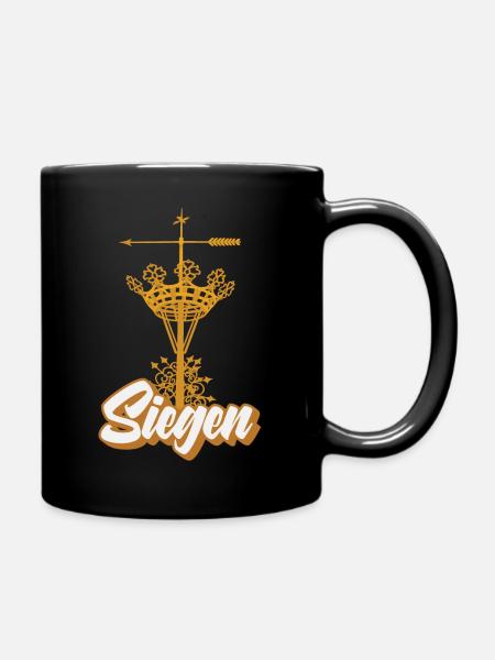 Siegen Krönchen - Tasse einfarbig - Schwarz