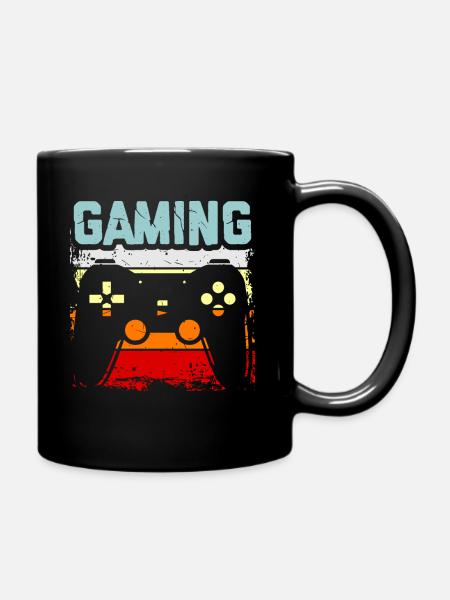 Computer gaming - Full Colour Mug - black
