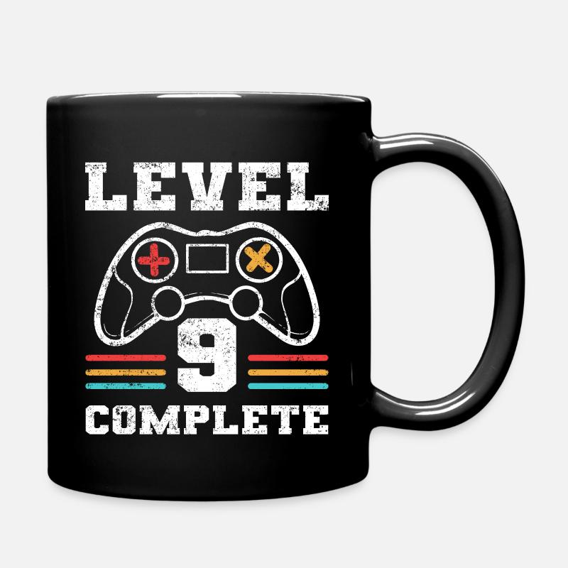 Birthday Level 9 Complete Gaming Controller - Full Colour Mug - black