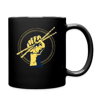 Batterie pilon rock - Mug uni - noir - Droite
