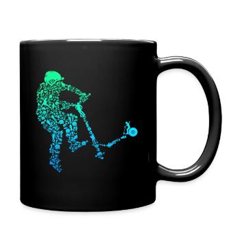 Scooter Stunt Kick Scooter cadeau pour enfants - Mug uni - noir - Droite