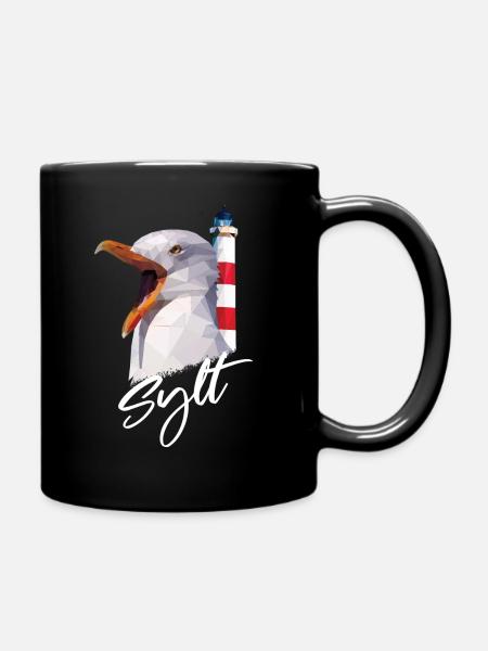 Sylt Westerland Nordsee Insel Geschenk - Tasse einfarbig - Schwarz