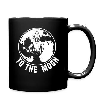 Bitcoin To The Moon Bitcoin Rocket Bitcoin Cadeau - Mug uni - noir - Droite