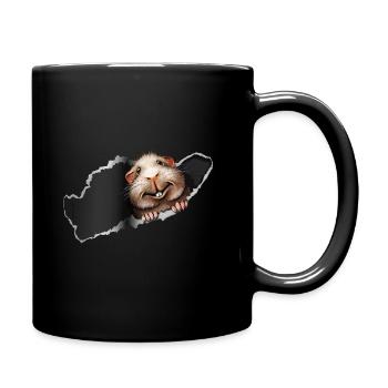 Cochon d'Inde surprise Wheek Wheek - Mug uni - noir - Droite