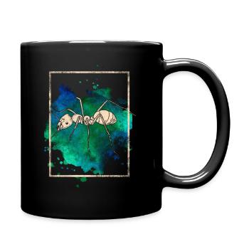 Ameise - Tasse einfarbig - Schwarz - Rechts