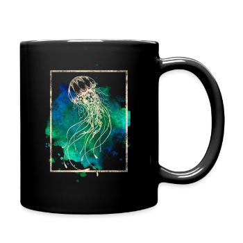 Jellyfish - Full Colour Mug - black - Right