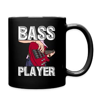 Bass Player - Bass Guitar Bass Player Music - Full Colour Mug - black - Right