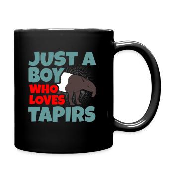 Tapir - Tasse einfarbig - Schwarz - Rechts