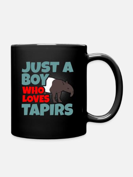 Tapir - Tasse einfarbig - Schwarz