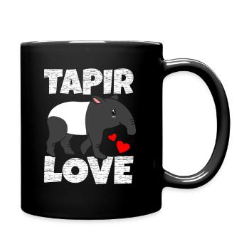 Tapir - Tasse einfarbig - Schwarz - Rechts