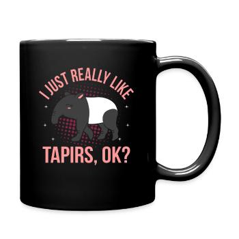 Tapir - Tasse einfarbig - Schwarz - Rechts