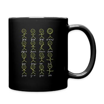 Matheformeln Tanzen Mathematische Gleichungen - Tasse einfarbig - Schwarz - Rechts