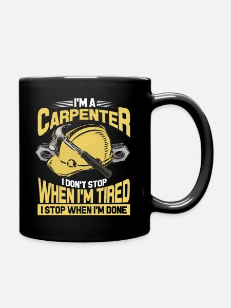 Zimmermann Carpenter Zimmerer - Ensfarvet krus - sort