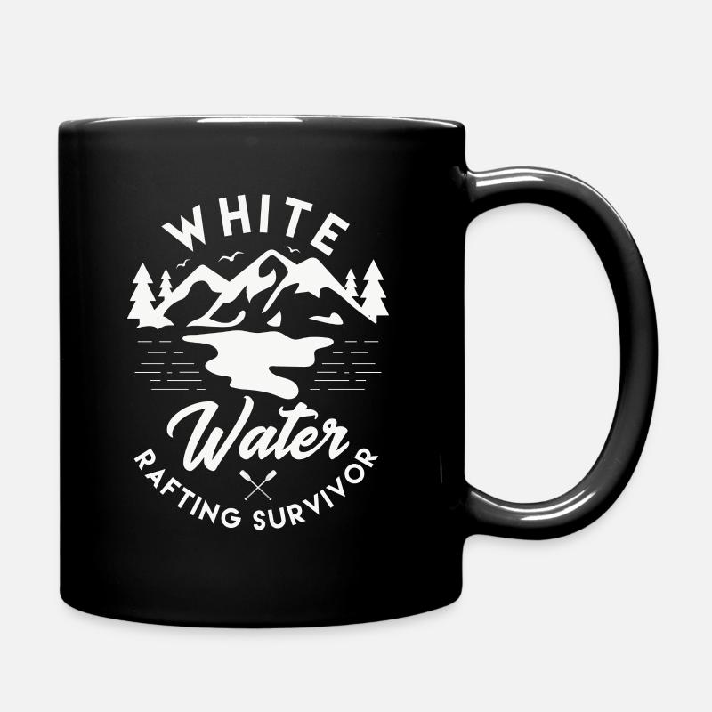Rafting Design für einen Rafting-Fan - Tasse einfarbig - Schwarz