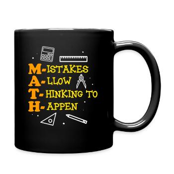 Math Teacher Apparel - Full Colour Mug - black - Right