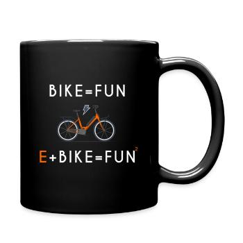 E bike, biker bike electric bike - Full Colour Mug - black - Right