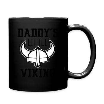 petit viking viking bébé enfants papa papa - Mug uni - noir - Droite