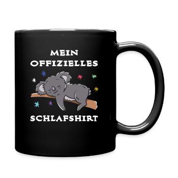 Ma chemise de nuit officielle mignonne chemise Koala - Mug uni - noir - Droite