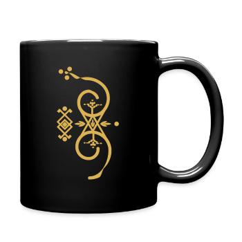 AZATiFINAGH ALPHABET AMAZIGH - Full Colour Mug - black - Right