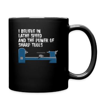 Tourneurs Drechselbank Drechsel - Mug uni - noir - Droite