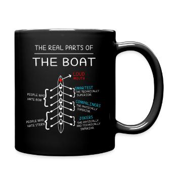 Oars rowing water sports rowing rowboat - Full Colour Mug - black - Right