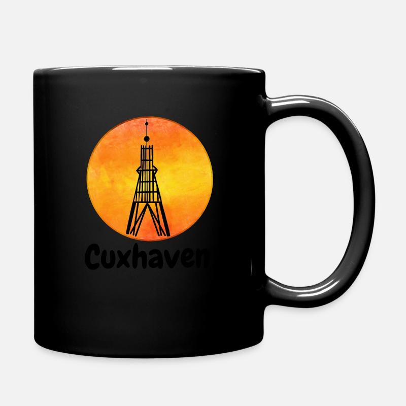 Kugelbake Cuxhaven - Full Colour Mug - black