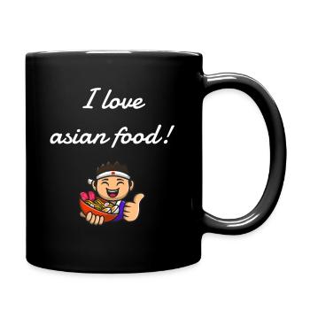 Asian food - Full Colour Mug - black - Right