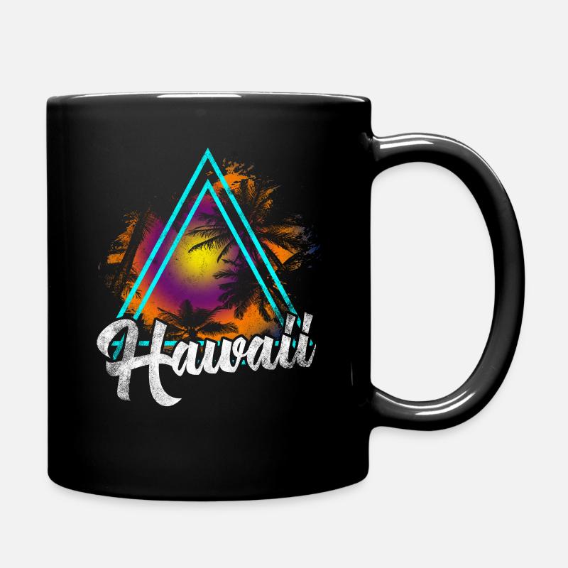 Hawaii - Tasse einfarbig - Schwarz