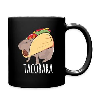 Capybara Tacobara Nagetier Wasserschwein Wildtier - Tasse einfarbig - Schwarz - Rechts