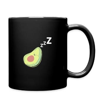 Sleeping Avocado Cute Baby Kids Gift Vegan - Mug uni - noir - Droite