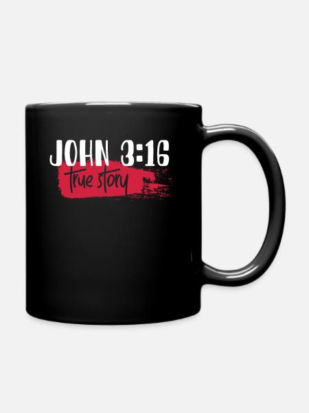 Christlicher Bibelvers Religion - Tasse einfarbig - Schwarz