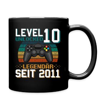Joueur du 10e anniversaire débloqué de niveau 10 - Mug uni - noir - Droite