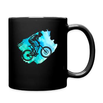 VTT course garçons cyclisme en plein air - Mug uni - noir - Droite