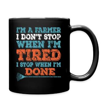 Profession d'agriculteur et d'agriculture - Mug uni - noir - Droite