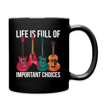 Guitariste guitariste - Mug uni - noir - Droite