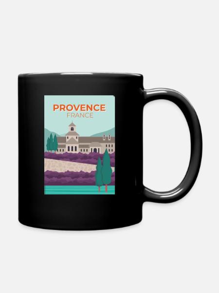 Frankreich Urlaub Provance Süden - Tasse einfarbig - Schwarz