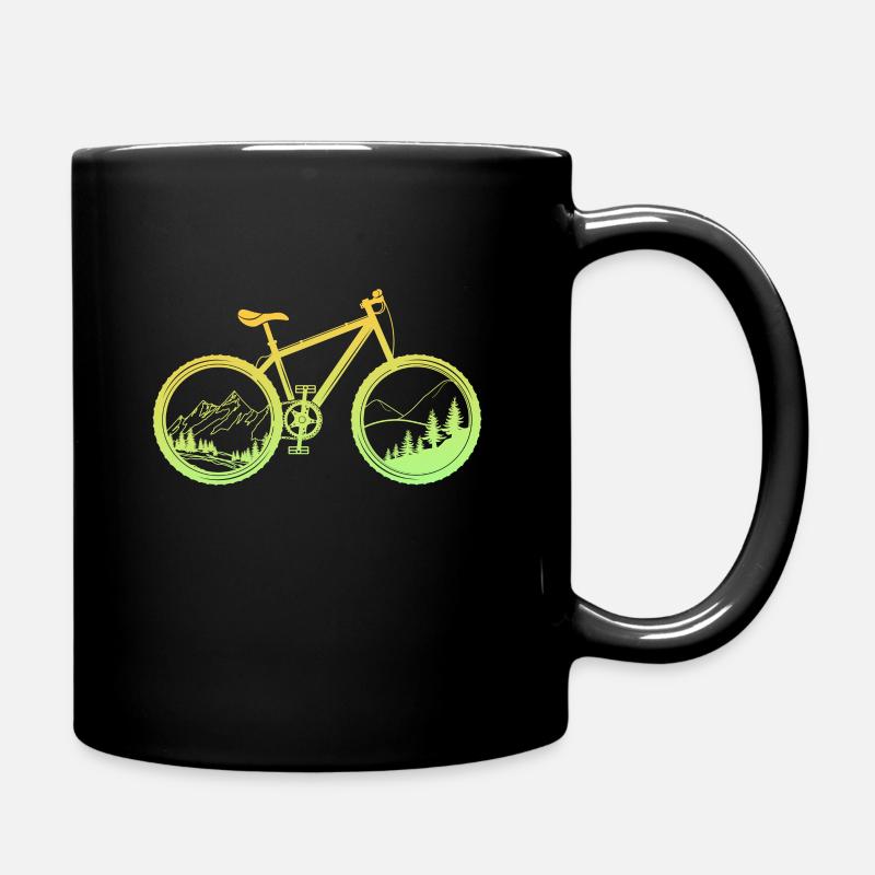 Mountainbike - Tasse einfarbig - Schwarz