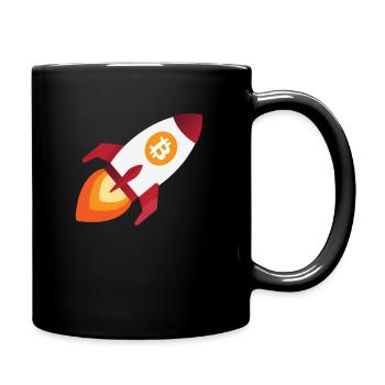 Bitcoin Rocket - Bitcoins de crypto-monnaie crypto - Mug uni - noir - Droite