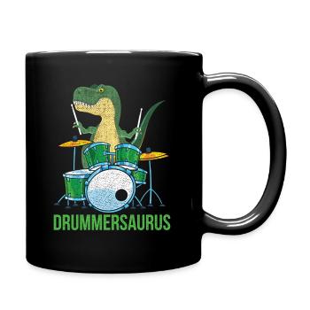Drums T-Rex - Full Colour Mug - black - Right