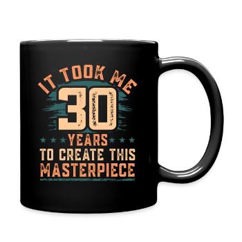 30th birthday - Full Colour Mug - black - Right