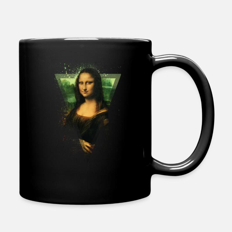 Mona Lisa - Leonardo Da Vinci Luxury - Mug uni - noir